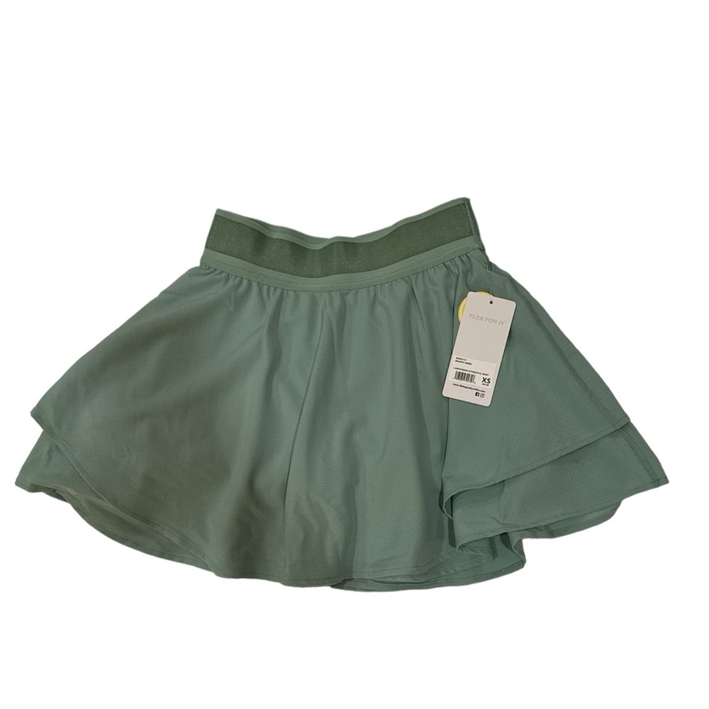 Light stream hyper sonic skort, granite green, XS